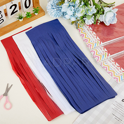 Tissue Paper Tassels Garland AJEW-WH20017-34-1