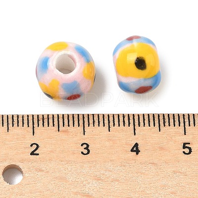 Handmade Porcelain European Beads PORC-C009-01A-1