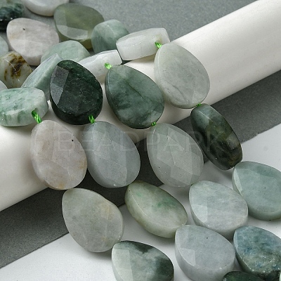 Natural Myanmar Jadeite Beads Strands G-A092-B01-03-1