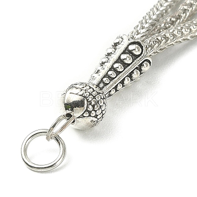 Tibetan Style Alloy Feather Tassel Big Pendants FIND-YW0003-92A-1