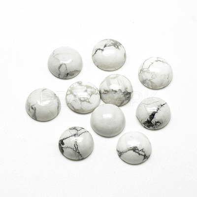 Natural Howlite Cabochons X-G-R416-16mm-29-1