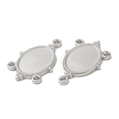 Non-Tarnish 304 Stainless Steel Cabochon Connector Settings STAS-L020-017P-1