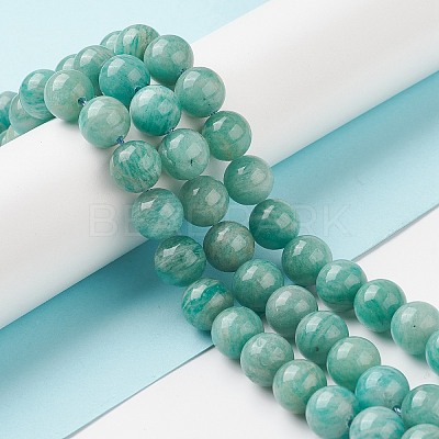 Natural Amazonite Beads Strands X-G-F461-12-6mm-01-1
