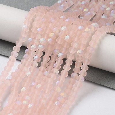 Transparent Glass Beads Strands LS-EGLA-A034-T4mm-MB22-1
