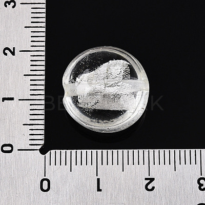 Handmade Silver Foil Glass Beads SLF15mmY-07-1