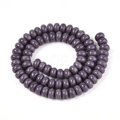 Opaque Solid Color Glass Beads Strands LS-GLAA-ZX008-8mm-18S-1