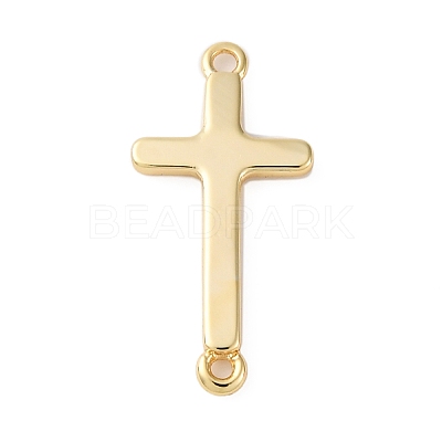 Brass Connector Charms KK-V016-24G-1