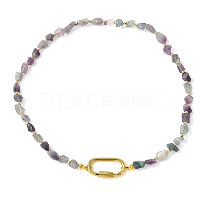 Women's Fluorite Necklaces NJEW-JN06639-1