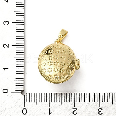 Brass Enamel Locket Pendants KK-F912-05A-G-1