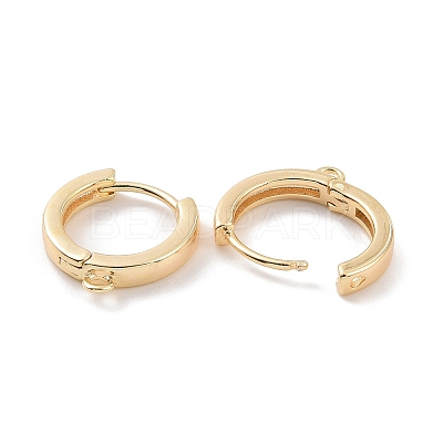 Brass Hoop Earring Findings X-KK-A168-25G-1