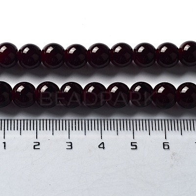Imitation Jade Glass Beads Strands X-DGLA-S076-8mm-39-1