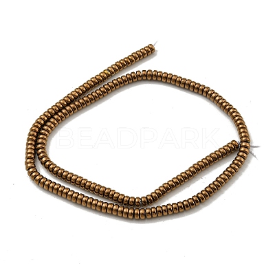 Electroplated Synthetic Non-magnetic Hematite Beads Strands G-K361-A05-02-1