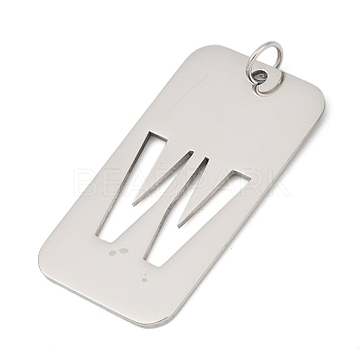 304 Stainless Steel Pendants LS-STAS-M115-01P-W-1