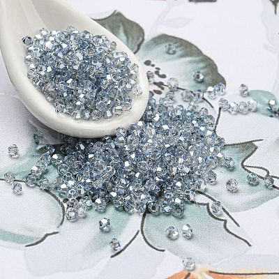 Transparent Electroplate Glass Beads EGLA-M030-02A-PL02-1