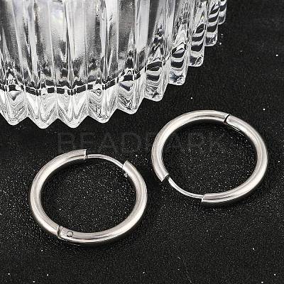 202 Stainless Steel Huggie Hoop Earrings EJEW-F111A-20mm-P01-1