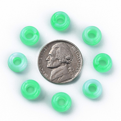 Acrylic European Beads MACR-S375-002B-01-1