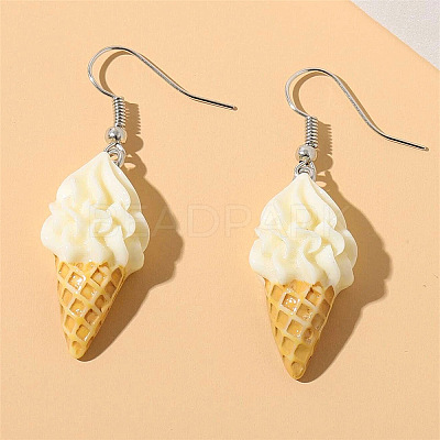 Alloy Food Model Dangle Earrings PW-WG867B3-16-1