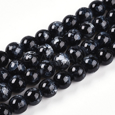 Baking Paint Glass Beads X1-DGLA-N003-8mm-A10-1