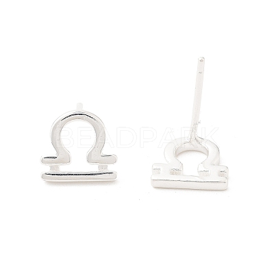 925 Sterling Silver Stud Earrings EJEW-K303-01S-05-1