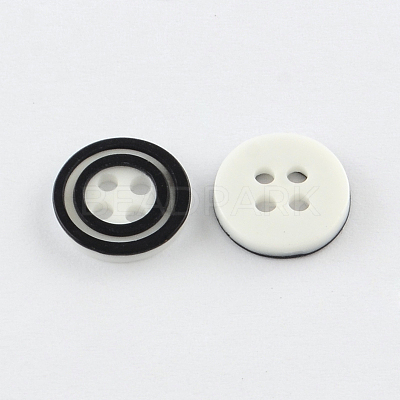 4-Hole Plastic Buttons BUTT-R034-030-1