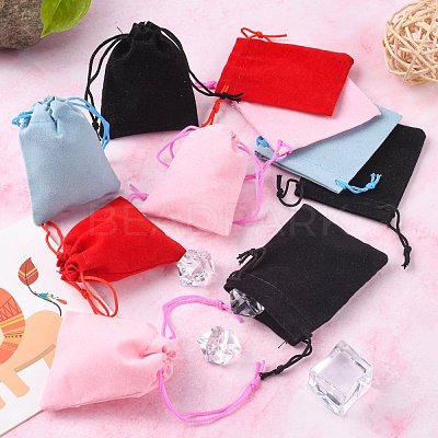 Velvet Cloth Drawstring Bags TP-C001-50x70mm-M-1