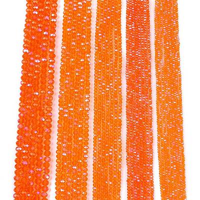 Electroplate Glass Beads Strands EGLA-A044-T8mm-L25-1