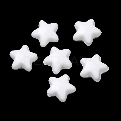 Opaque Acrylic Beads X-OACR-C016-30-1