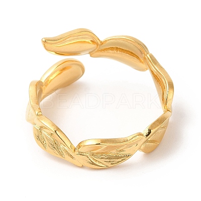 Ion Plating(IP) 201 Stainless Steel Open Cuff Ring RJEW-E063-50G-1