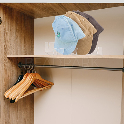 Transparent Acrylic Hat Storage Rack DIY-WH0430-694-1