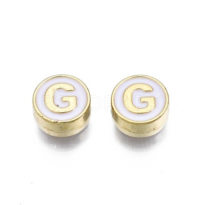 Alloy Enamel Beads ENAM-N052-006-01G-RS-1