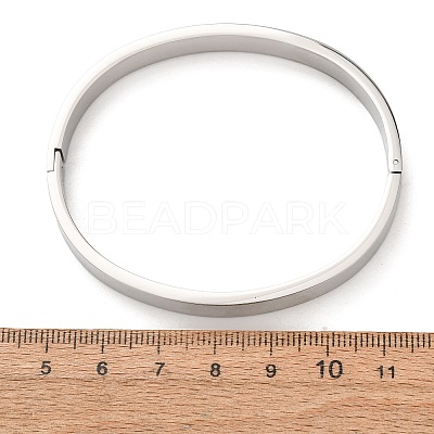 304 Stainless Steel Grooved Bangle Base SA-CBACA70-02P-1