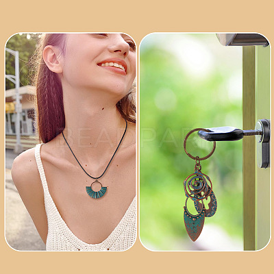 14Pcs 14 Styles Tibetan Style Alloy Pendants FIND-TA0010-61-1