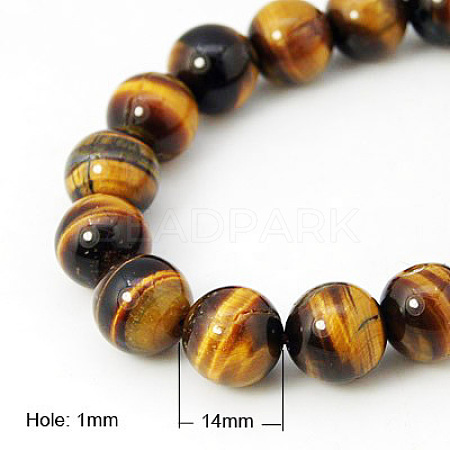 Natural Tiger Eye Beads Strands X-G-G099-14mm-5-1