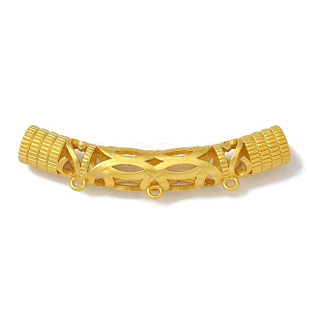 Brass Curved Tube Beads KK-Q019-02G-1