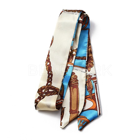 Printed Ribbon Scarf FIND-WH0145-82F-1