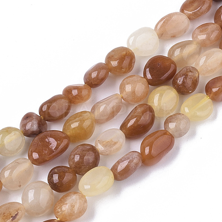 Natural Jade Beads Strands G-S362-046-1