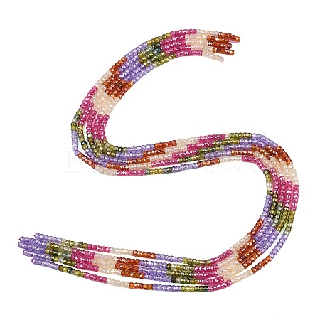 Cubic Zirconia Beads Strands ZIRC-P125-2x3mm-22-1