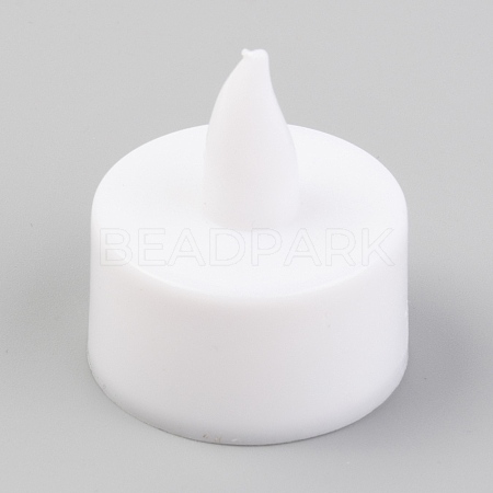 Plastic Flameless LED Tea Light Candles LS-AJEW-H123-01B-1