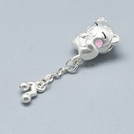 925 Sterling Silver Dangle Charms STER-T002-158S-1