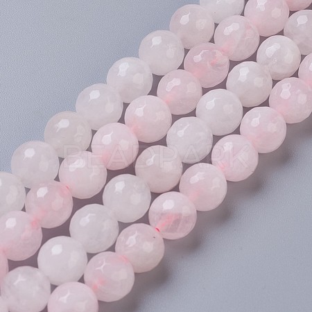 Natural Rose Quartz Beads Strands G-C065-10mm-3-1