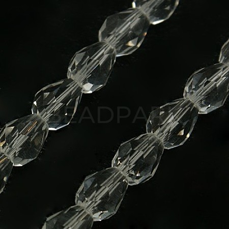 Glass Beads Strands EGLA-E010-8x12mm-09-1