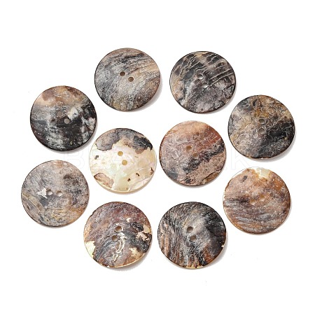 2-Hole Natural Akoya Shell Buttons SH-CBA1323-01B-1