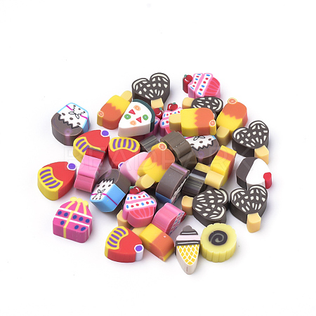 Handmade Polymer Clay Cabochons CLAY-Q244-06-1