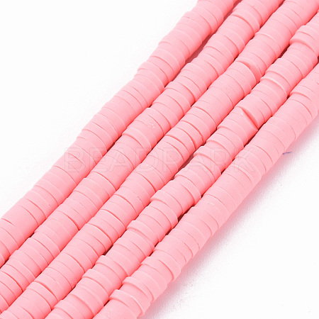 Handmade Polymer Clay Bead Strands CLAY-T002-4mm-71-1