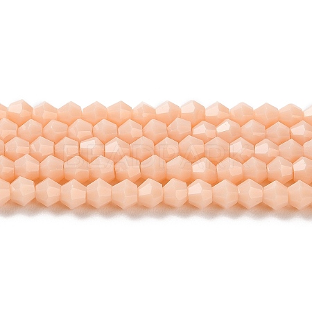 Opaque Solid Color Imitation Jade Glass Beads Strands EGLA-A039-P4mm-D06-1