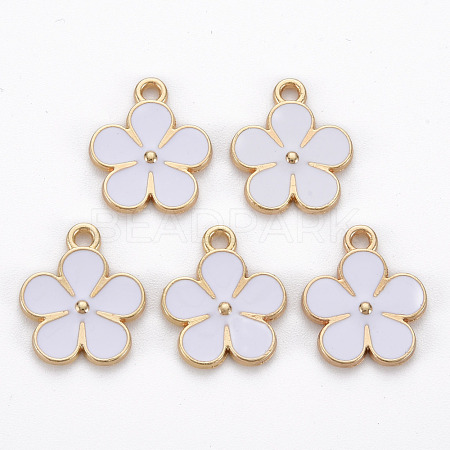 Alloy Enamel Pendants ENAM-N055-033G-NR-1
