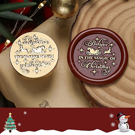 Christmas Theme Wax Seal Brass Stamp Head TOOL-R125-05A-1