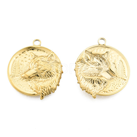 Ion Plating(IP) 201 Stainless Steel Pendants LS-STAS-N098-267LG-1