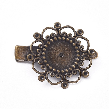 Hair Accessories Iron Alligator Hair Clip Findings LS-IFIN-L035-01AB-NF-1
