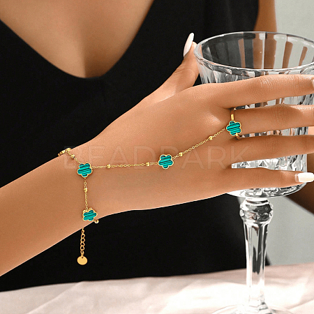 Stainless Steel Link Ring Bracelets OX7054-1